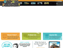 Tablet Screenshot of gotbigfreight.com